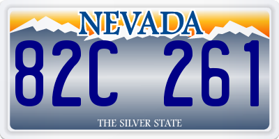 NV license plate 82C261
