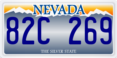NV license plate 82C269