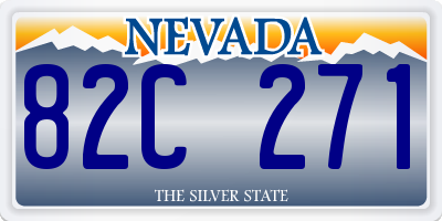 NV license plate 82C271