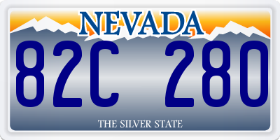 NV license plate 82C280
