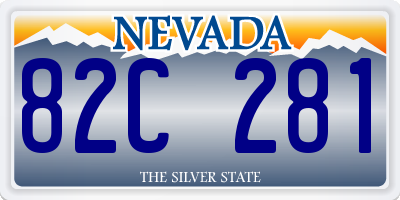 NV license plate 82C281