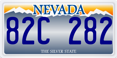 NV license plate 82C282