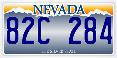 NV license plate 82C284