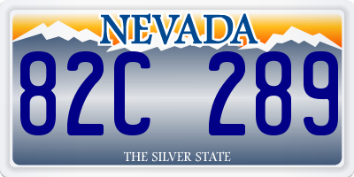 NV license plate 82C289