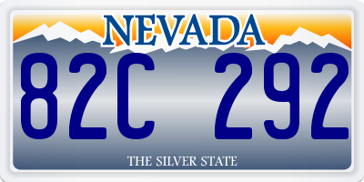 NV license plate 82C292