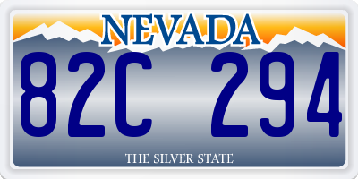 NV license plate 82C294