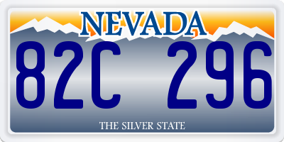 NV license plate 82C296