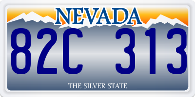 NV license plate 82C313