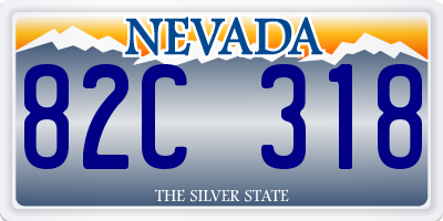 NV license plate 82C318