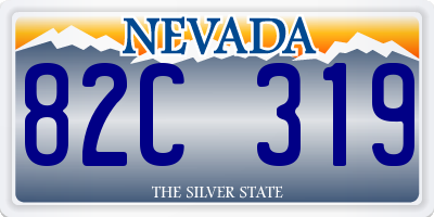 NV license plate 82C319