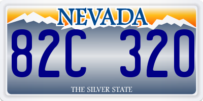 NV license plate 82C320