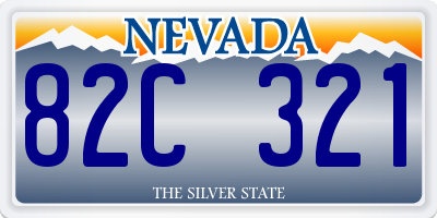 NV license plate 82C321
