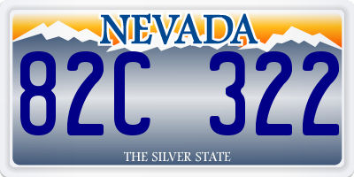 NV license plate 82C322