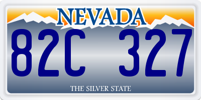 NV license plate 82C327