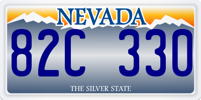 NV license plate 82C330