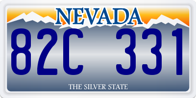NV license plate 82C331