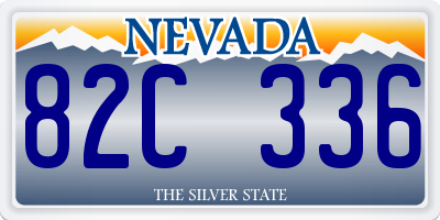 NV license plate 82C336