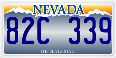NV license plate 82C339