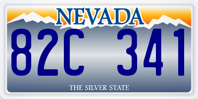 NV license plate 82C341