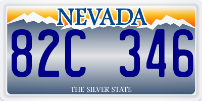 NV license plate 82C346