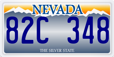NV license plate 82C348