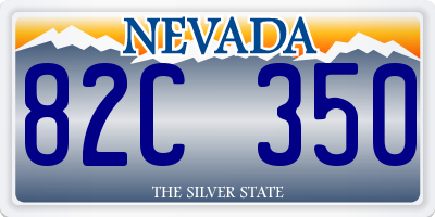 NV license plate 82C350