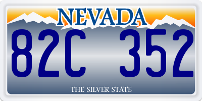 NV license plate 82C352