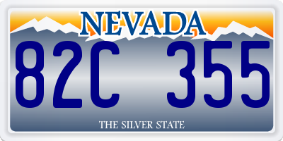 NV license plate 82C355