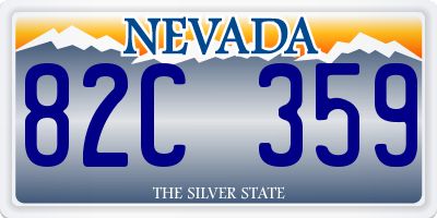 NV license plate 82C359