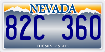 NV license plate 82C360