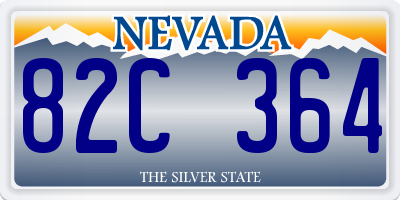 NV license plate 82C364