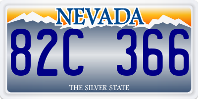 NV license plate 82C366