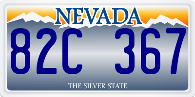 NV license plate 82C367