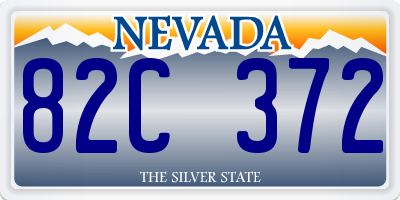 NV license plate 82C372
