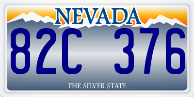 NV license plate 82C376