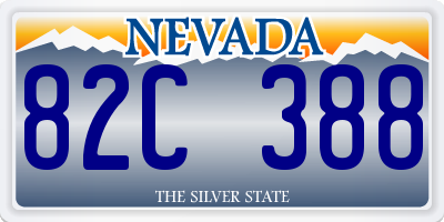 NV license plate 82C388