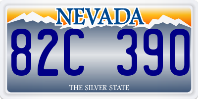 NV license plate 82C390