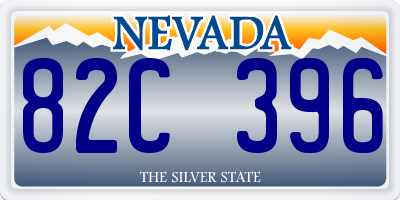 NV license plate 82C396