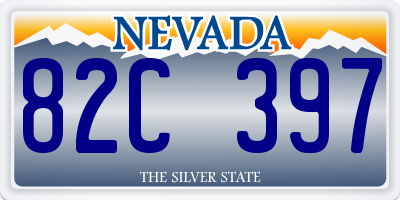 NV license plate 82C397