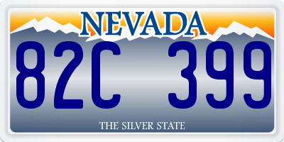 NV license plate 82C399