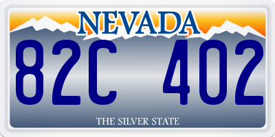 NV license plate 82C402