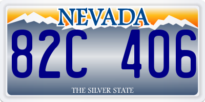 NV license plate 82C406