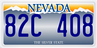 NV license plate 82C408