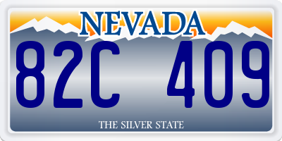 NV license plate 82C409