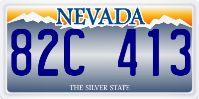 NV license plate 82C413