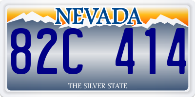 NV license plate 82C414