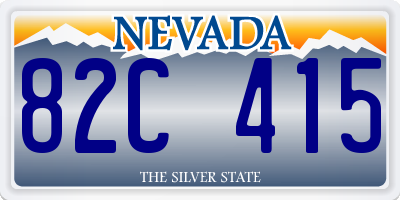NV license plate 82C415