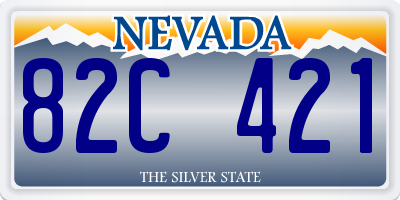 NV license plate 82C421