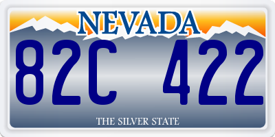 NV license plate 82C422