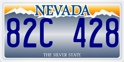 NV license plate 82C428